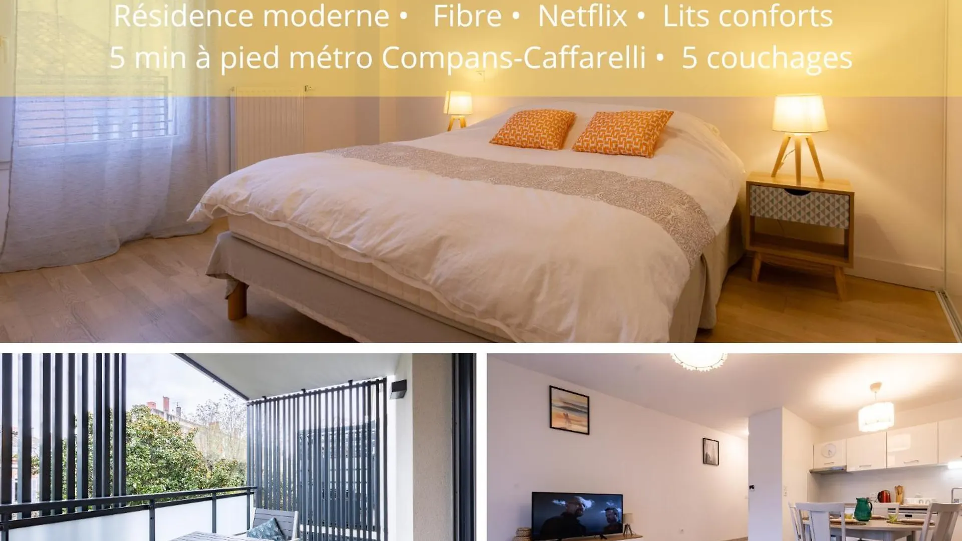 T3 Lejeune, Hypercentre, Calme, Fibre, Balcon, 5 Min A Pied Metro Compans-Caffarelli Toulouse